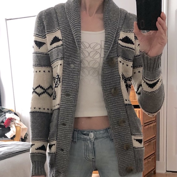 Aritzia TNA long lambwool sweater jacket - Picture 13 of 13